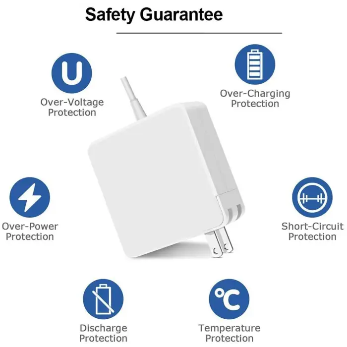 60w magsafe 2 t-tip ac replacement charger adapter