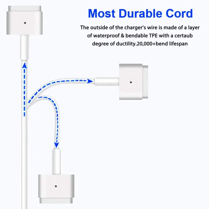 60w magsafe 2 t-tip ac replacement charger adapter