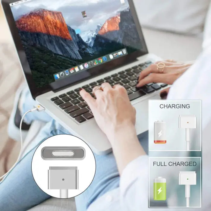 60w magsafe 2 t-tip ac replacement charger adapter
