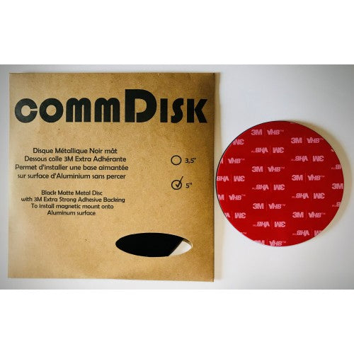 DistribuComm COMMDISK 5" Magnetic Antenna Adhesive Disc for Aluminum & Fiberglass