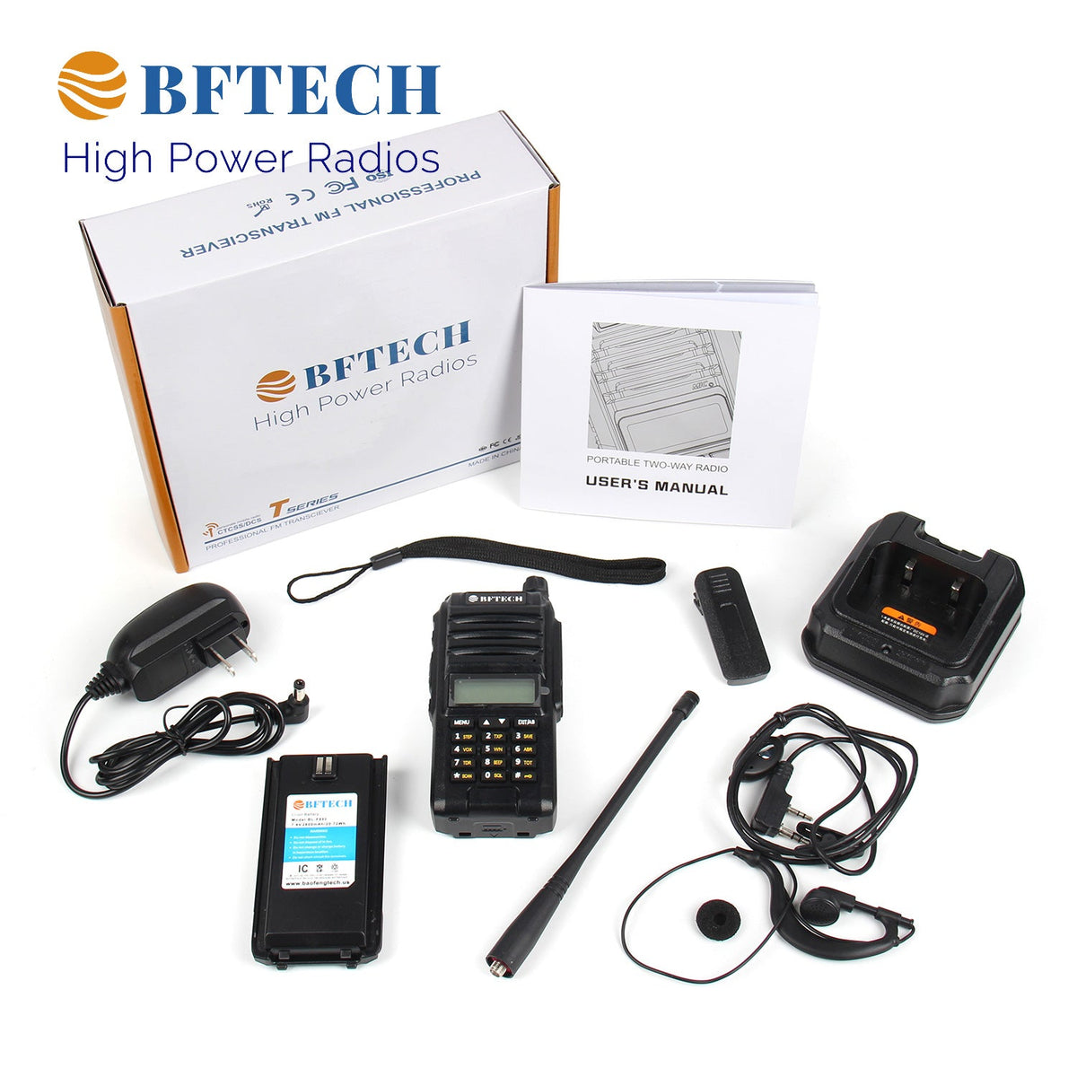BF-TECH CA BF-F8X3 8W Tri-Band VHF/1.25M/UHF Amateur Ham Radio