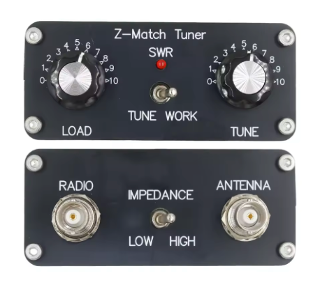 QRP Z-Match Portable Manual Antenna Tuner (5W/10W)