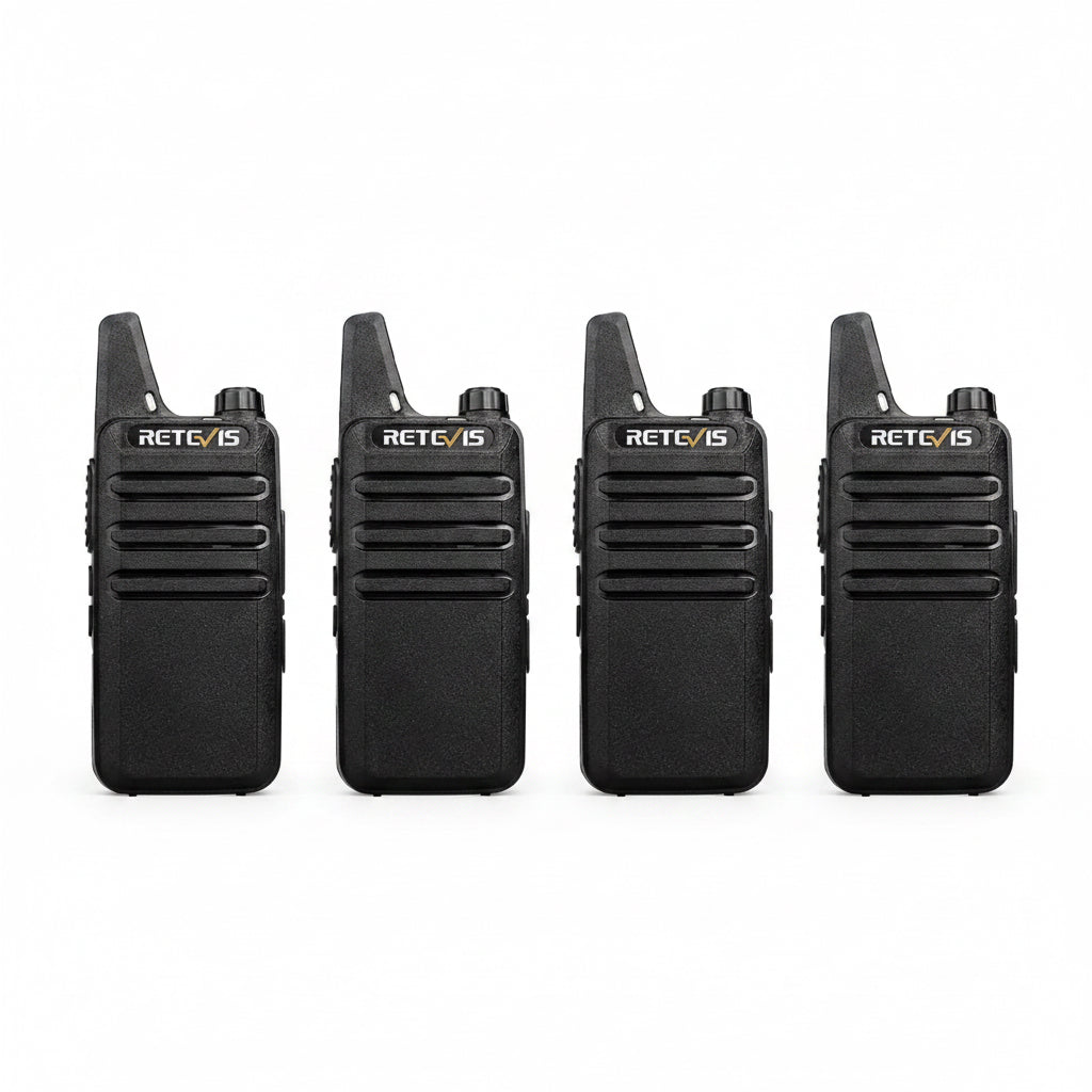 Retevis RT22 Mini Compact Business Radio – 4-Radio Fleet Bundle
