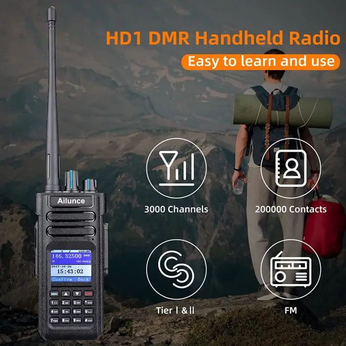 Ailunce HD1 Dual Band IP67 Waterproof Digital DMR Amateur