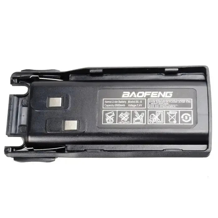 Black Baofeng radio battery.