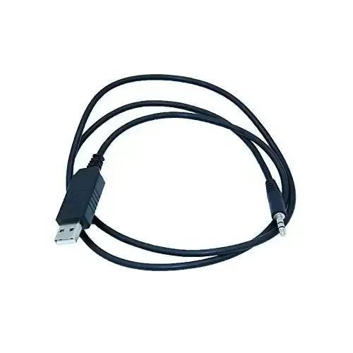 Black USB to 3.5mm audio jack cable
