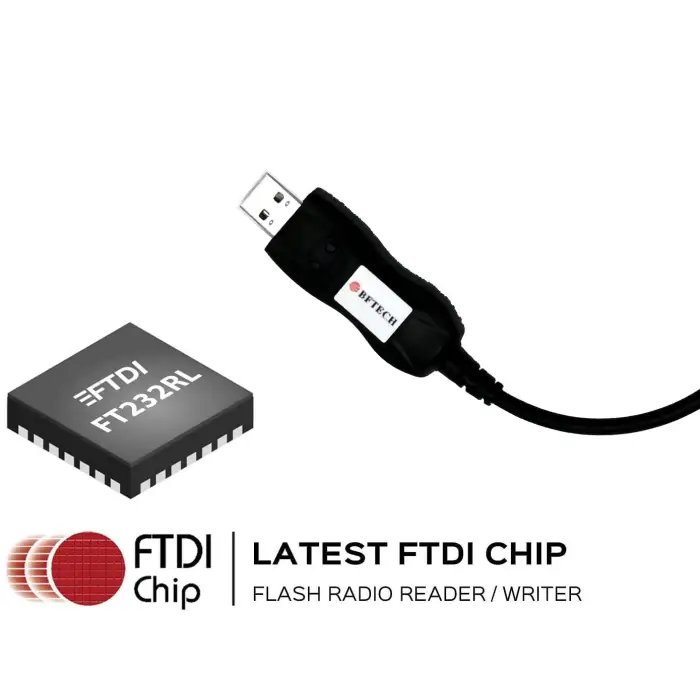 bftech pc03 ftdi genuine usb programming cable dual pin for