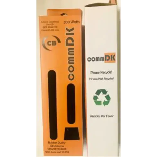 CommDK CB antennas in packaging.