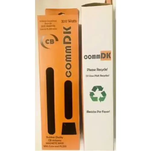 CommDK CB antennas in packaging.