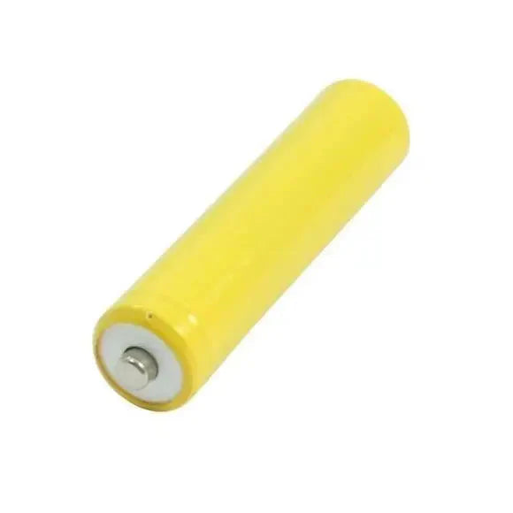 Yellow cylindrical battery.