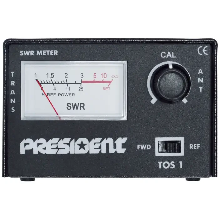 President Electronics TOS-1 VRAC / SWR Meter QRP CB - Full
