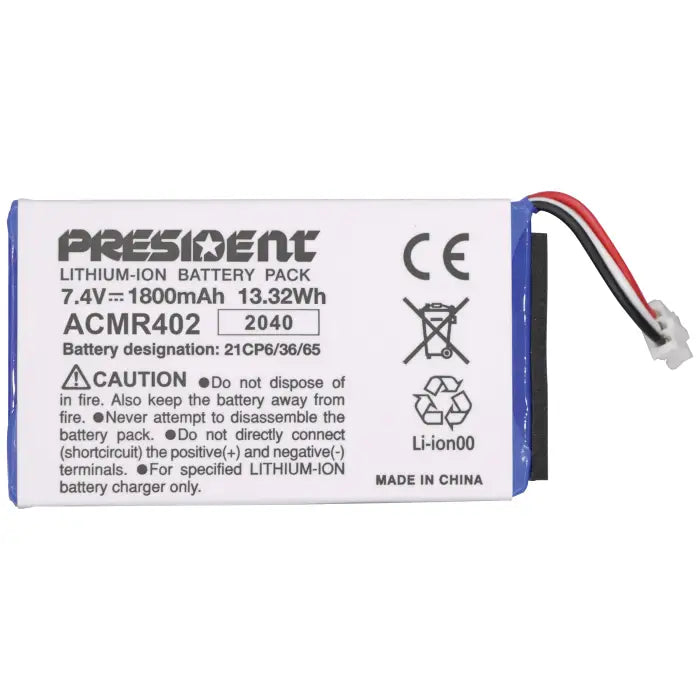 President lithium-ion battery pack.