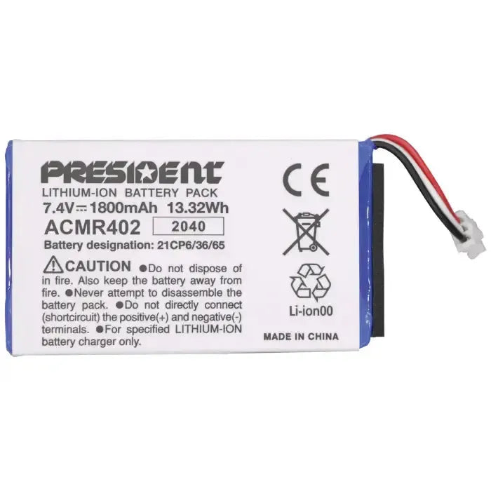 President lithium-ion battery pack.