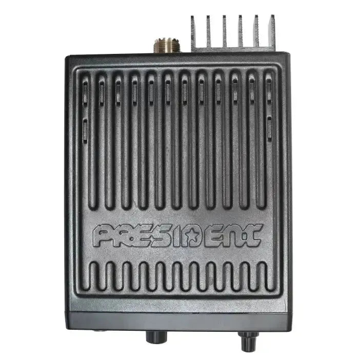 Black metal radio amplifier.