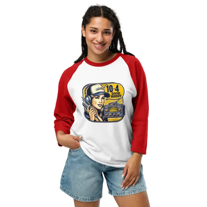 Woman’s raglan shirt.