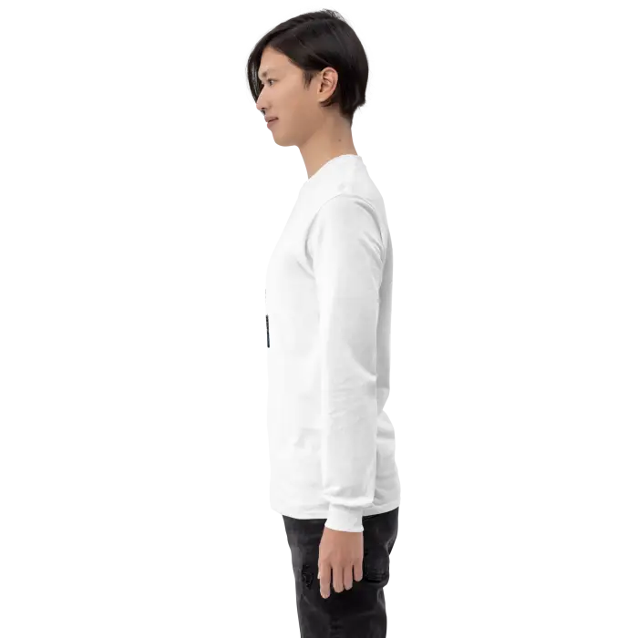 White long-sleeved shirt.