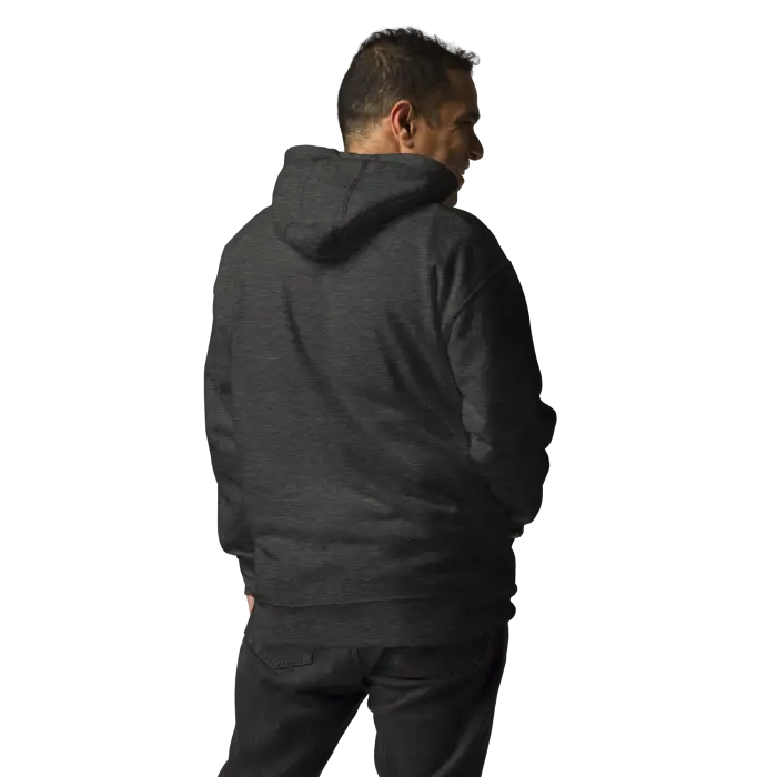 Man in dark hoodie.