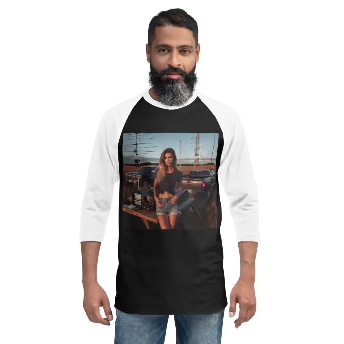 Man wearing a t-shirt.