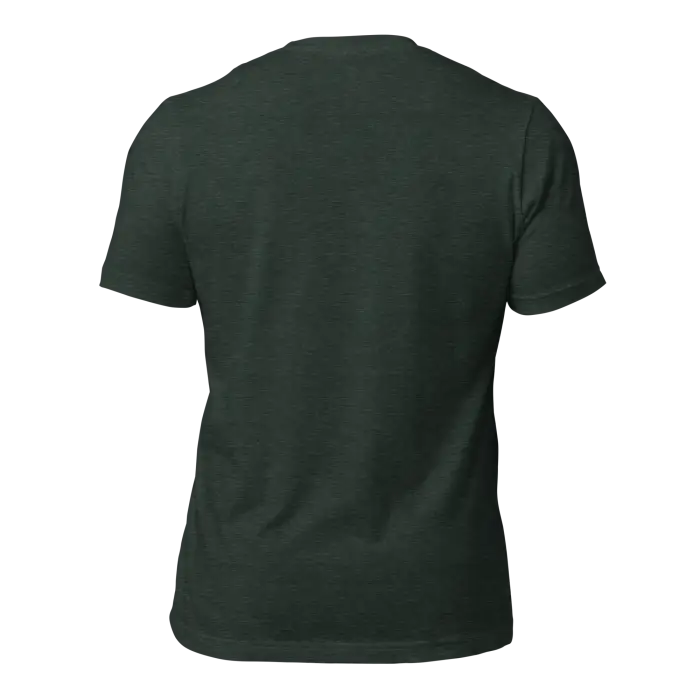 Dark green t-shirt.