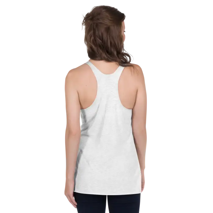 White racerback tank top.