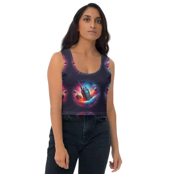 Printed crop top.