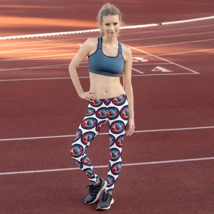 Woman’s athletic leggings.