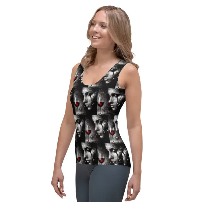 Printed tank top.