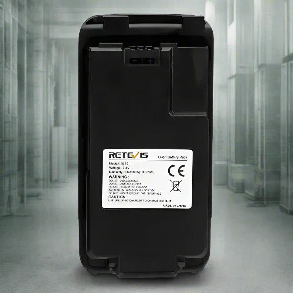 Black Li-ion battery pack.