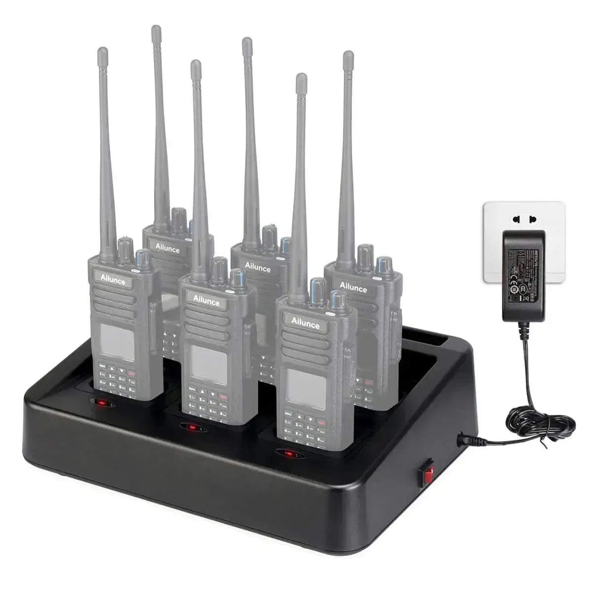Multi-unit walkie-talkie charger.