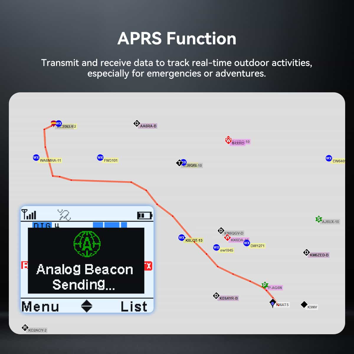 APRS tracking device.