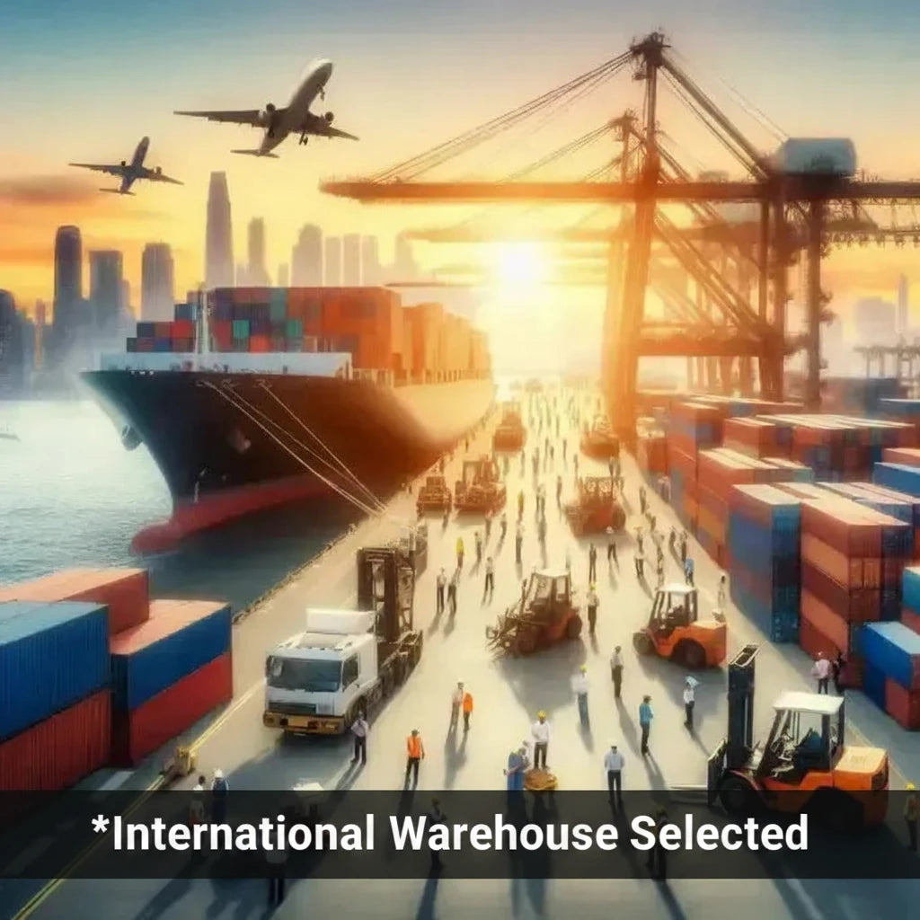 Busy shipping port.