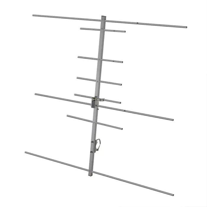 Silver television antenna.