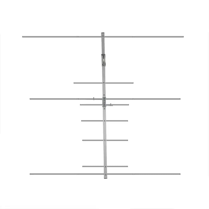Silver television antenna.