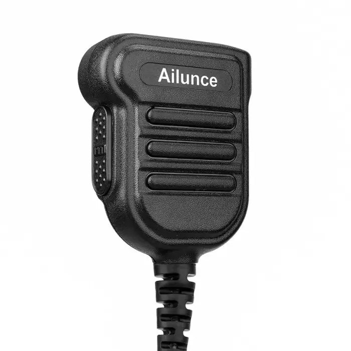Black handheld microphone.