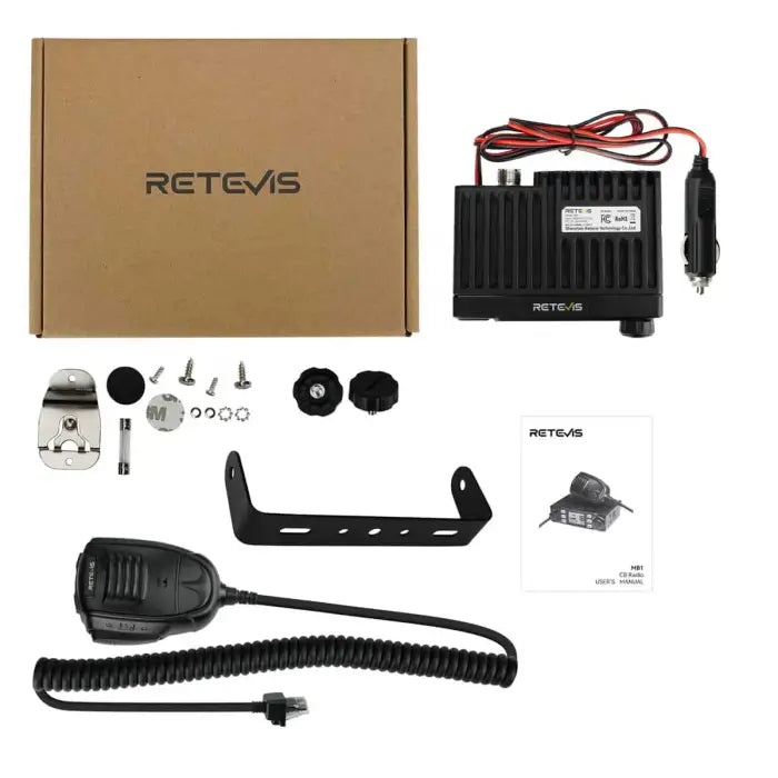 CB radio and accessories.