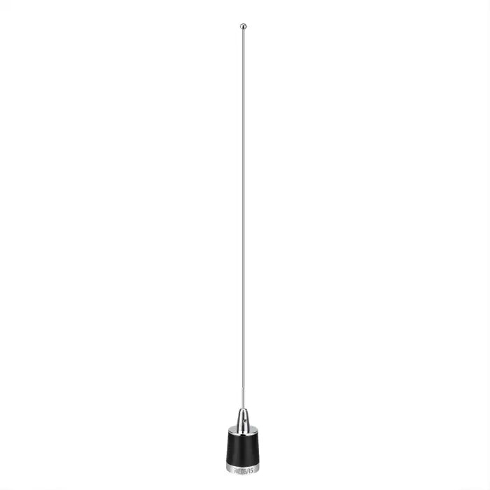 Black and silver antenna.