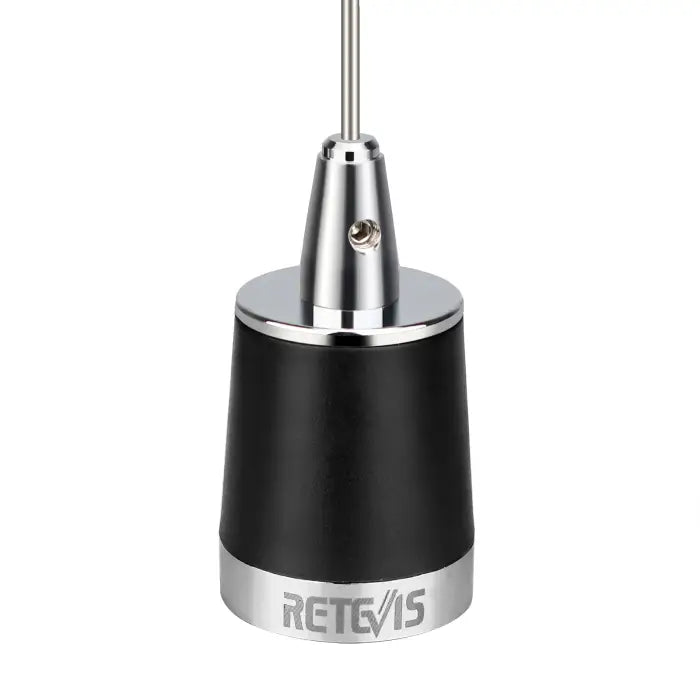 Black and silver antenna.