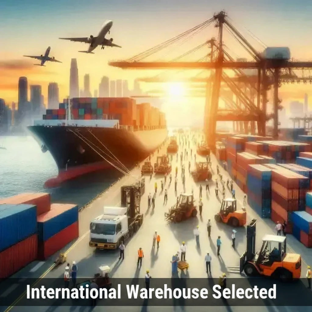 Busy shipping port.