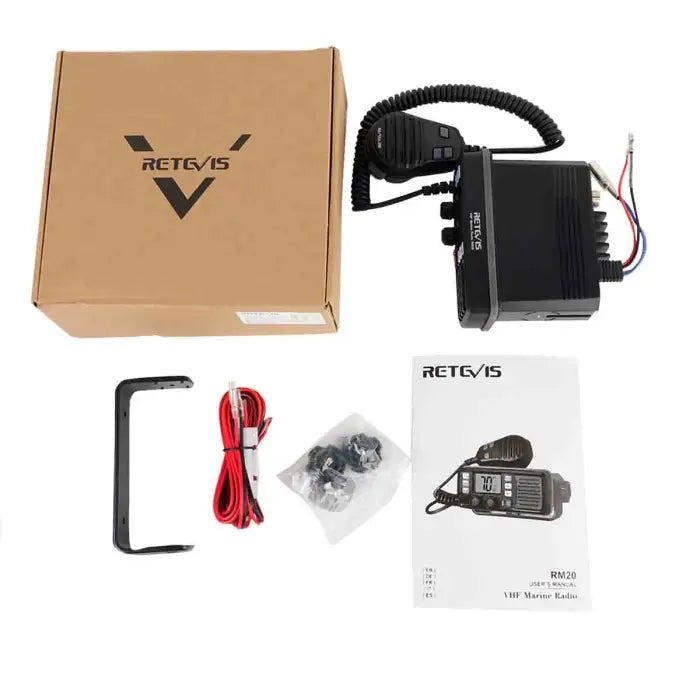 Two-way radio and accessories.