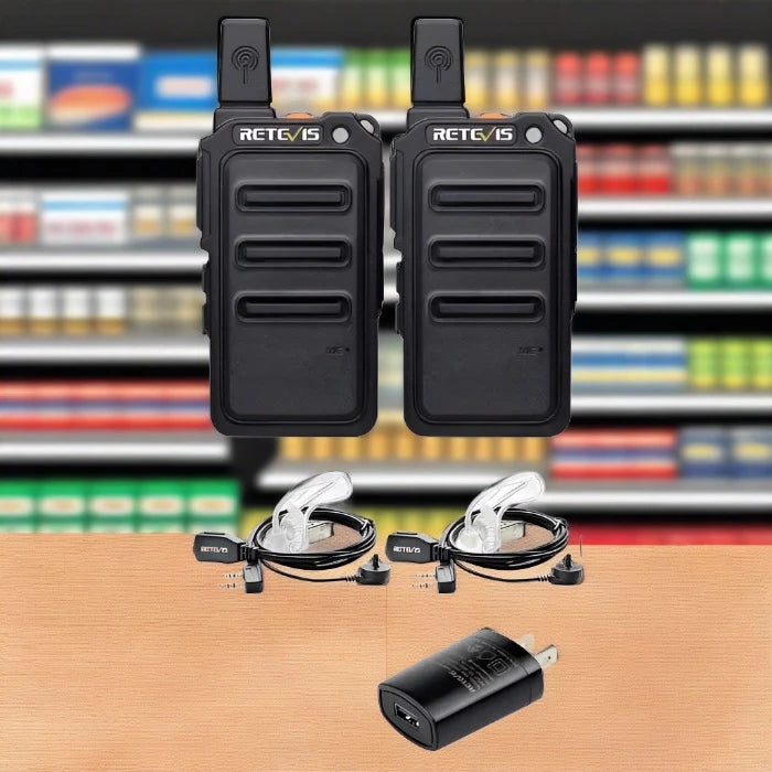 Retevis RT19 Super Slim GMRS License Free Walkie Talkie (2