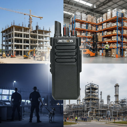 Black two-way radio.