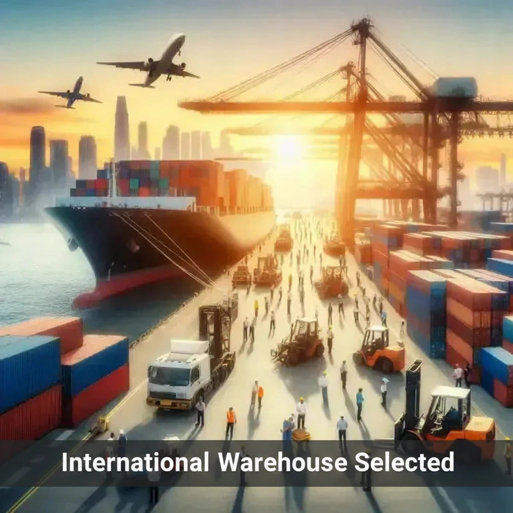 Busy shipping port.