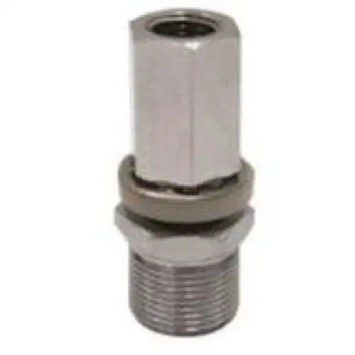 Metal threaded fitting.