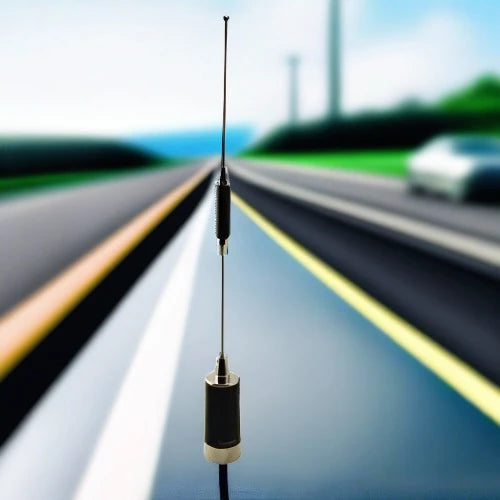 Black and silver antenna.