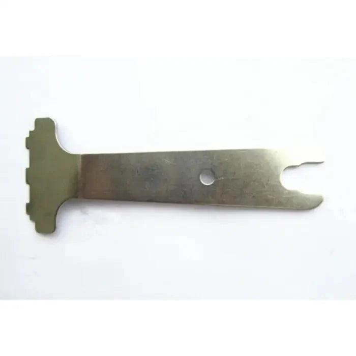 Metal chainsaw tool.