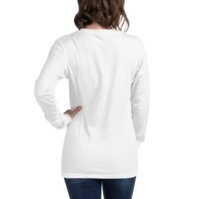 White long-sleeved shirt.