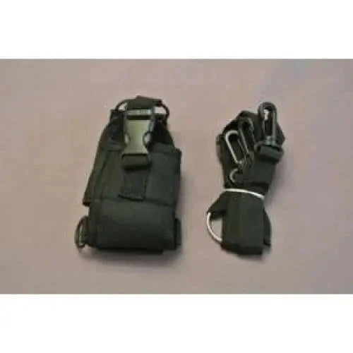 Black nylon tactical pouch and straps.