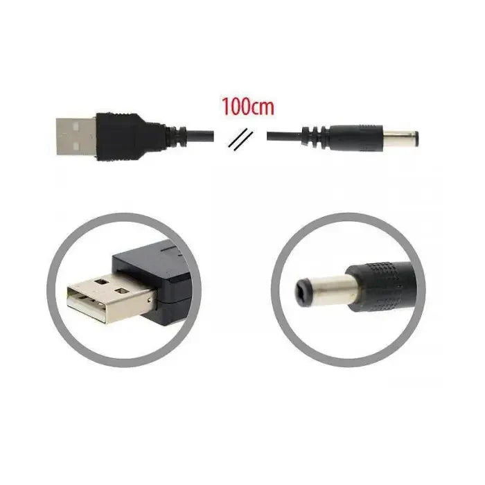 USB to DC power cable.