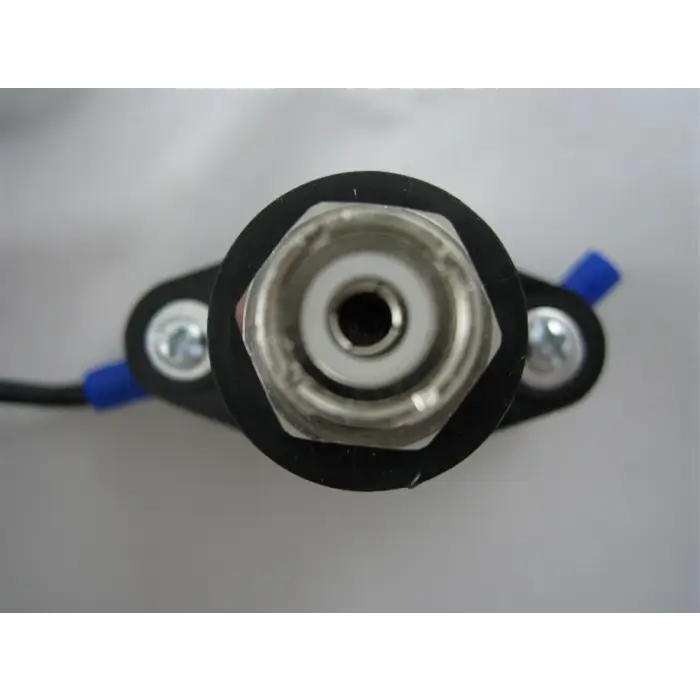 Electrical connector with mounting bracket.