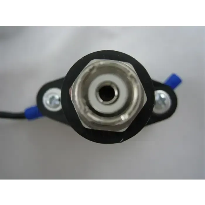 Electrical connector with mounting bracket.